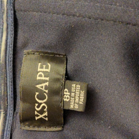 NEW with tags Nordstrom Ruched Off the Shoulder Crepe Gown in Navy - Picture 6 of 16